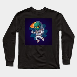 alien-astronaut-space Long Sleeve T-Shirt